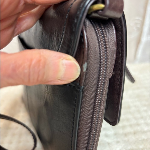 Tignanello Small Black Leather Crossbody Purse - Picture 16 of 16